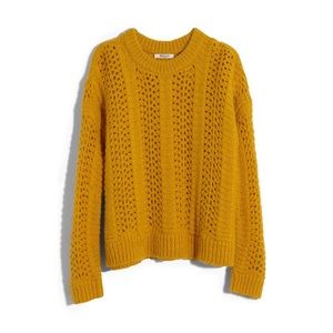 Madewell || Windemere Pointelle Pullover Sweater